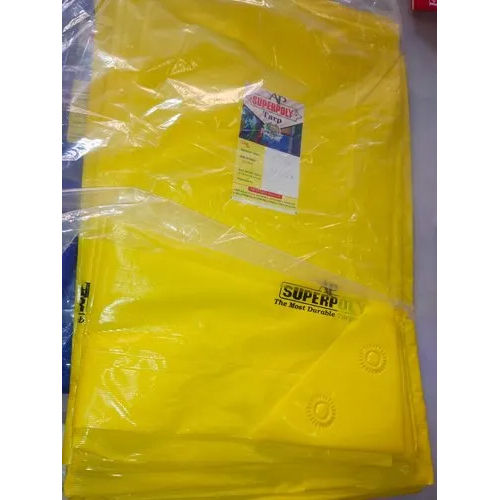 Multilayer Ldpe Superpoly Plastic Yellow Tarpaulin - Design Type: Customized