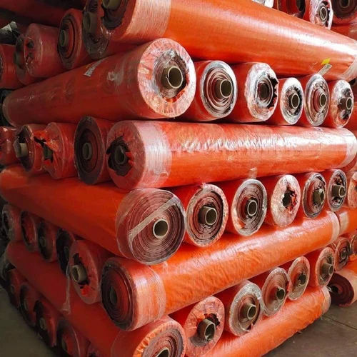 Hdpe Laminated Orange Fabric - Design Type: Standard