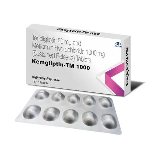 Teneligliptin 20 Mg And Metformin Hydrochloride 1000Mg (Sustained Release) Tablets