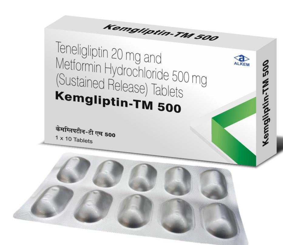 Teneligliptin 20 Mg and Metformin Hydrochloride 1000mg (Sustained Release) Tablets