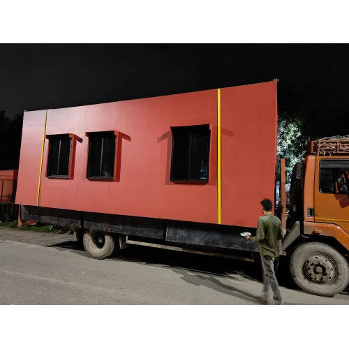 Prefabricated Cabin - Color: Red