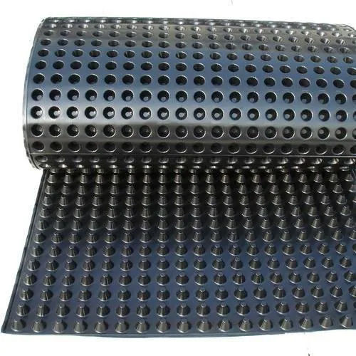 Black Hdpe Dimple Drainage Board - Dimension (L*W*H): 500  Meter (M)