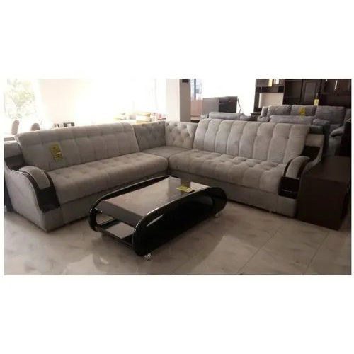 Genuine Leather L Shape Sofa Set