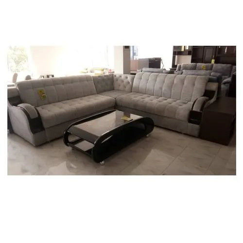 L Shape Wooden Fancy Sofa Set