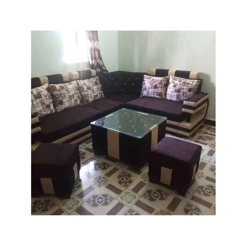 L Shaped Fabric Sofa Set - General Use: Indoor Furniture