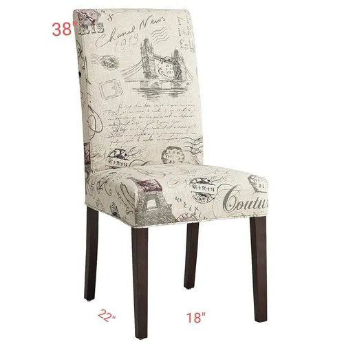 Printed Wooden Dining Chair - General Use: Indoor Furniture