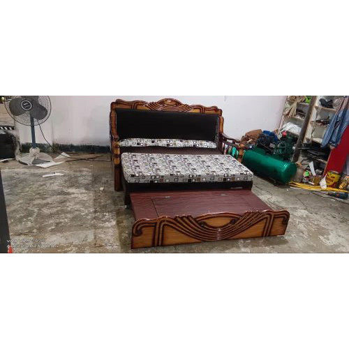 Wooden Sofa & Sofa Bed - Color: Brown