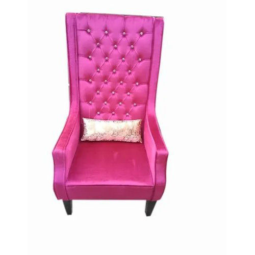 Wooden Pink Sofa Chair