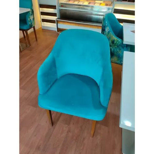 Sky Blue Wooden Sofa Chair