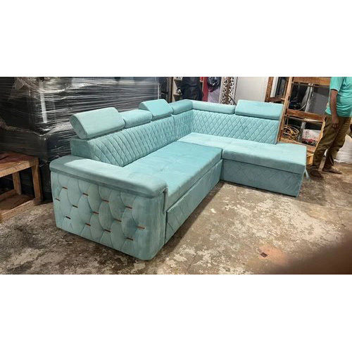 Hydraulic L Shape Sofa Cumbed With Storage