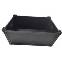 Pp Corrugated Conductive Crate - Color: Black
