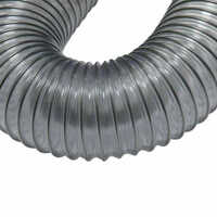 Flexible Hose Pipe - Pvc Material, 4-6 Inch Size, 30 Meter Length, Grey Color - High Flexibility For Industrial Air Applications