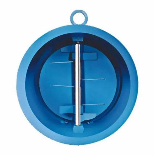 Cast Iron Dual Plate Check Valve - Color: Blue Paint Coated