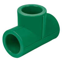 Ppr Equal Tee - Material: Ppr, Size: 20mm To 160mm, Color: Green | Round Shape, Widely Used In Jal Jivan Mission Projects