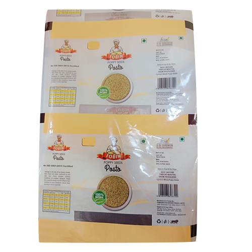 Masala Packaging Pouch - Durable Plastic, Stand-Up Design, Multi-Color Elegance, Double-String Stability, Ideal for Commercial Use