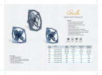 Heavy Duty Exhaust Fan - 220 Volt AC Power | Available in Multiple Colors, Ideal for Commercial Use