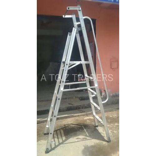 Aluminium Broad Platform Foldable Ladder