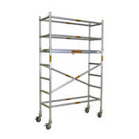 H Frame Scaffolding - Aluminum, 2000 mm Height, 750 mm Width - Lightweight Design, Pre-Galvanized for Enhanced Durability, Includes Ladders
