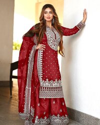 heavy embroidery kurti