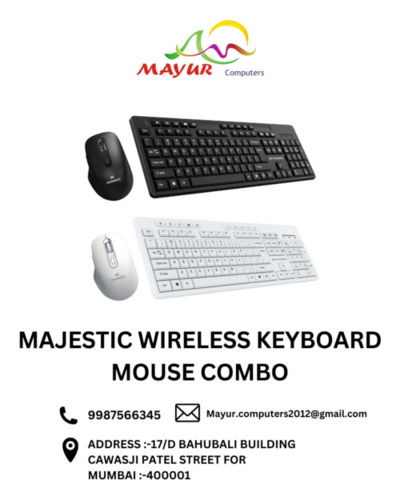 Majestic Wireless Keyboard Mouse Combo