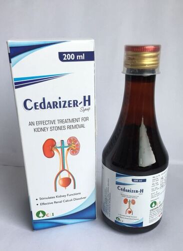 Cedariser- H Syrup - Ingredients: Composition;
Each 10 Ml Contains Derived Extract From;
Varun Chhal    300 Mg
Punernava        300 Mg
Yashtimadh      300 Mg
Gokhshru         300 Mg
Ashwagandha   200 Mg
Yavkshar 300 Mg Kulth Daal  200 Mg
Shatavari   50 Mg
Shilajit Shudh  50 Mg
Sajji Kshar  50 Mg
Chandan  50  Mg
Nagarmotha     50 Mg
Hajrul Yashood Somg Makoy    200  Mg