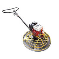 Petrol Power Floater - Steel Construction, 97 Kilograms Weight | Yellow Color For Trimix Flooring Applications