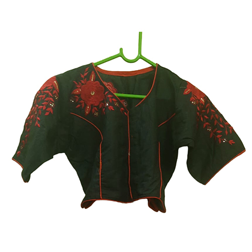 Ladies Black Cotton Blouse