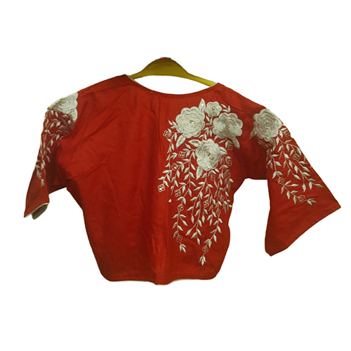 Ladies Embroidered Cotton Blouse