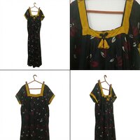 Ladies Cotton Nighty - Plus Size, Black Printed Design | Short Sleeves, Breathable Comfort For Summer Nights