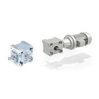 Ran Series Bevel Gear Box - Stainless Steel, 24 Volt (v), 0.04 Kw Power, 90 Rpm Output Speed, Silver Color, Helical Gear Profile | Ideal For Industrial Applications