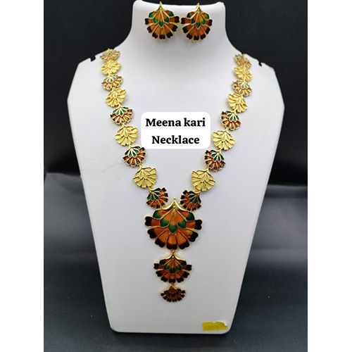 Meena Kari Necklace Set - Color: Multicolor