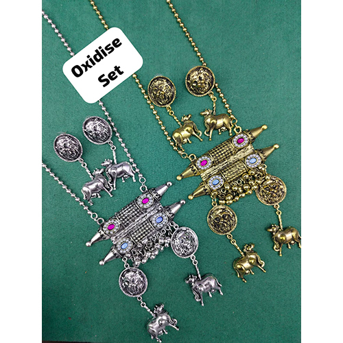 Ladies Fancy Oxidise Necklace Set