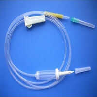 Disposable Blood Transfusion Set - Plastic Material , Transparent Design, Includes Needle And Tubing For Single Use Only