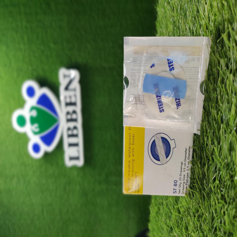 Sterizone Waterproof Dressing With Silver - Plastic Material, Transparent Color, Cuff-Free Design | Antibacterial Properties for Wound Care