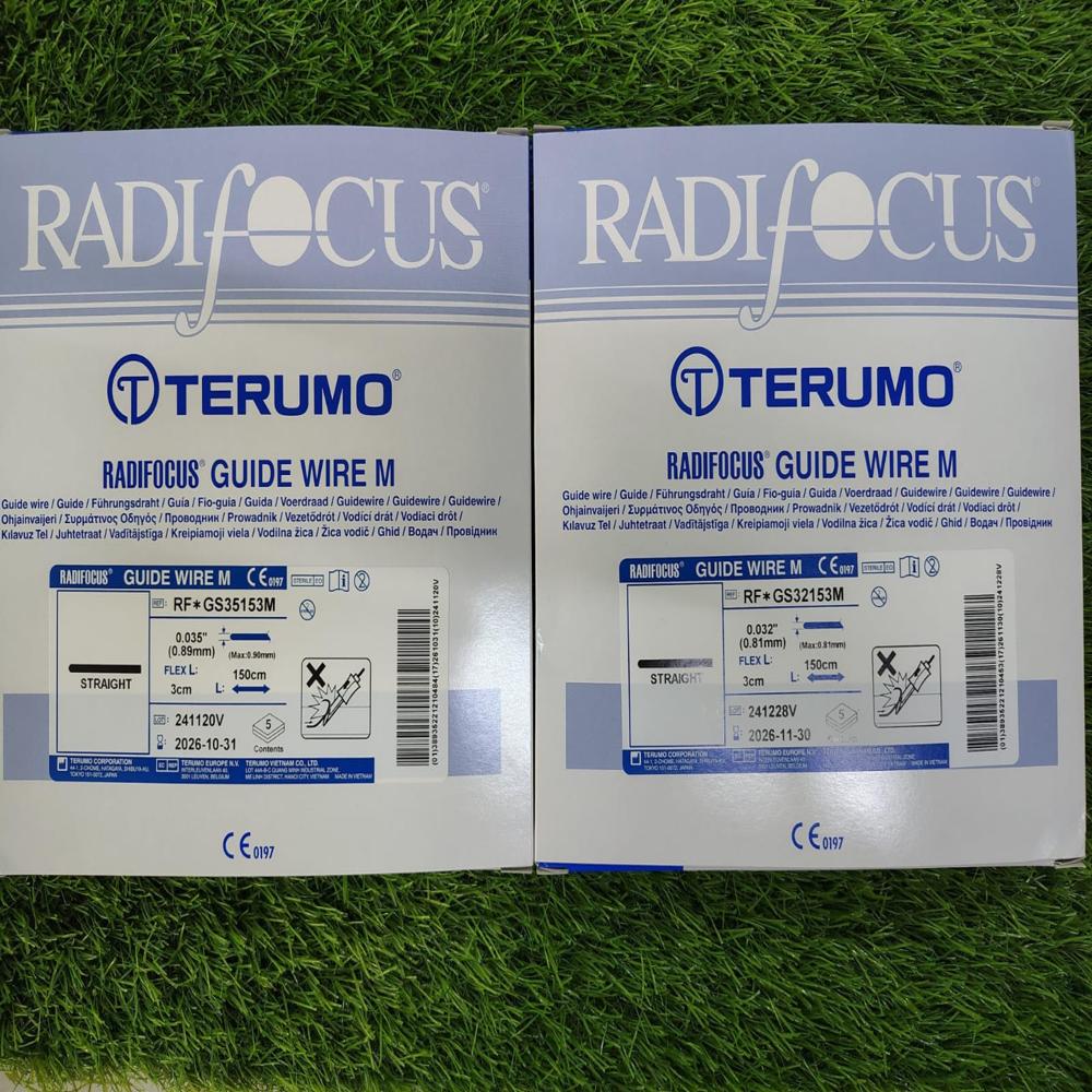 Terumo Guide Wire - Nitinol Material, Circle Shape, White Color | Cuff-free Design, Recyclable, Long-lasting, High Visibility