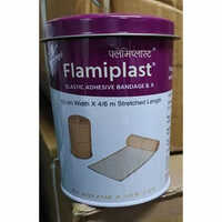 Flamiplast Elastic Adhesive Bandage - Elastic Material, 10cm * 4m | Reusable, Solid Physical Form, Ideal For Sports Support And Compression
