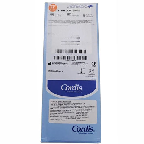 Cordis Introducer Sheath - Material: Plastic