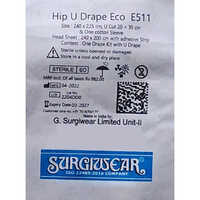 D501 Surgiwear Hip U Drape - Color: White