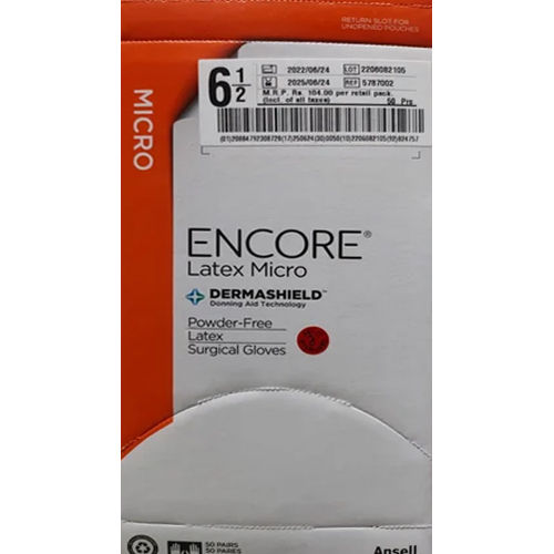 Encore Latex Micro Gloves - Color: White