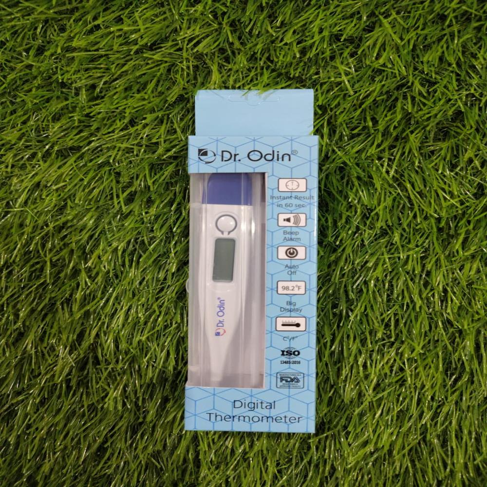 Digital Clinical Thermometer - PVC Material, Compact Size, White Color | Electronic Device for Oral, Rectal & Underarm Temperature Readings