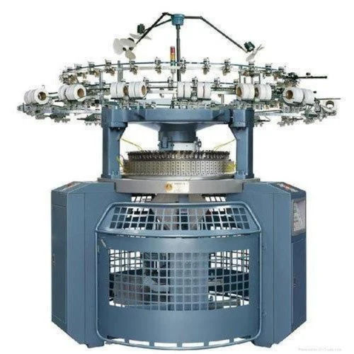 Used Single Jersey Circular Knitting Machine - Color: Blue