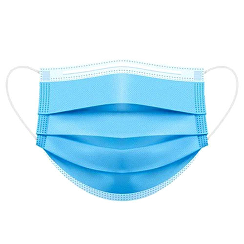 3 Ply Face Mask - Color: Blue