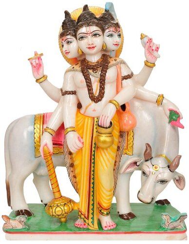 Marble Dattatreya Statue