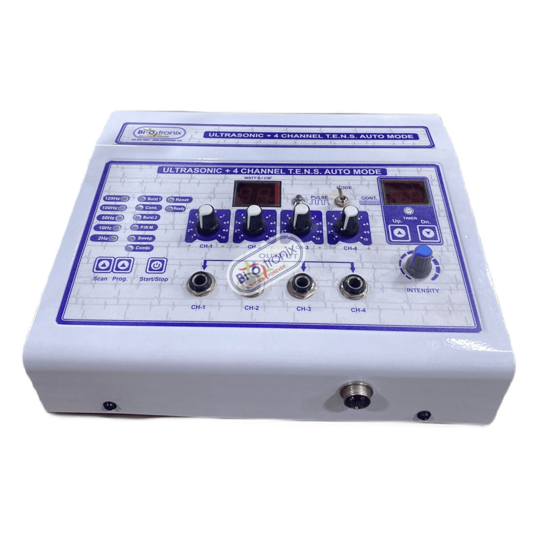 Combination Therapy Unit TENS 4 channel with Ultrasound Therapy 1 Mhz Digital Physiotherapy