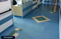 Commercial Customized Easy to Clean PVC Vinyl Floor for Hospital Kindergarten