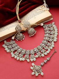 Traditional Jewelry| Reverse AD Bridal Jewelry |Reverse AD Oval Shape Necklace |Traditional Necklace |Gift for Her |Designer Jewelry .