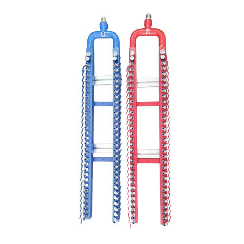 60X60X5Mm Ms Water Manifold - Color: Blue & Red