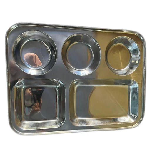 Stainless Steel Compartment Plate