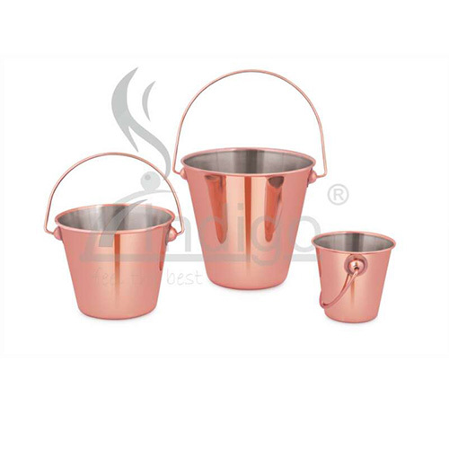 SERVING BUCKET WO BASE COPPER SS