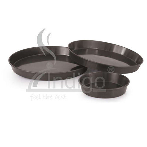 Pizza Pan Hard Anodized(Tapered) Aluminium - Color: Black